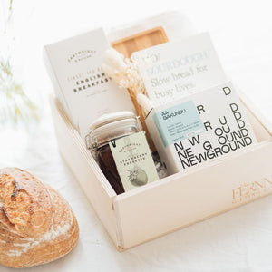 food drink gift box sourdough baker bread host birthday christmas gift for foodies
