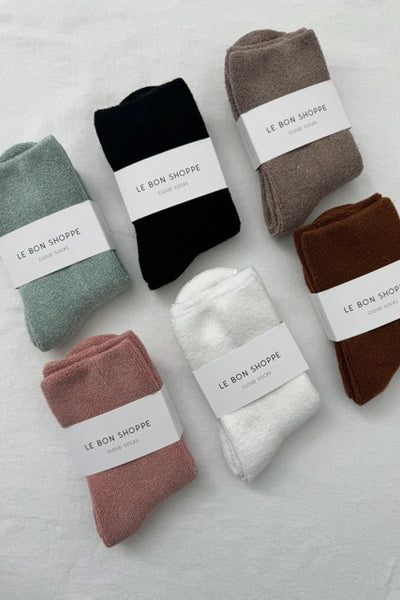 cosy socks le bon shoppe neutral colours for gender neutral gifts