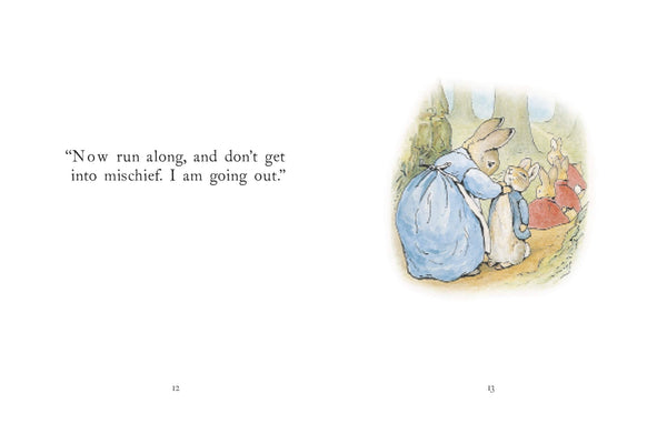 beatrix potter the tale of peter rabbit new baby gift book page extract