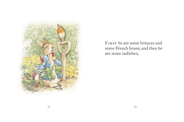 beatrix potter the tale of peter rabbit new baby gift book page extract