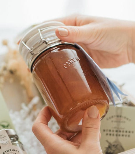 marmalade in a glass jar